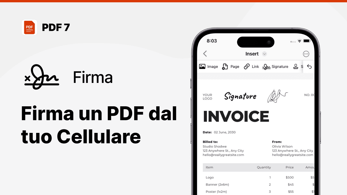 come firmare un pdf dal cellulare