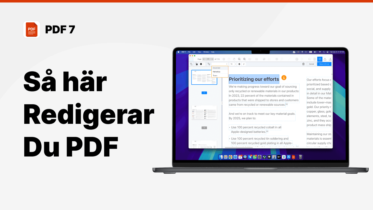 redigera pdf mac