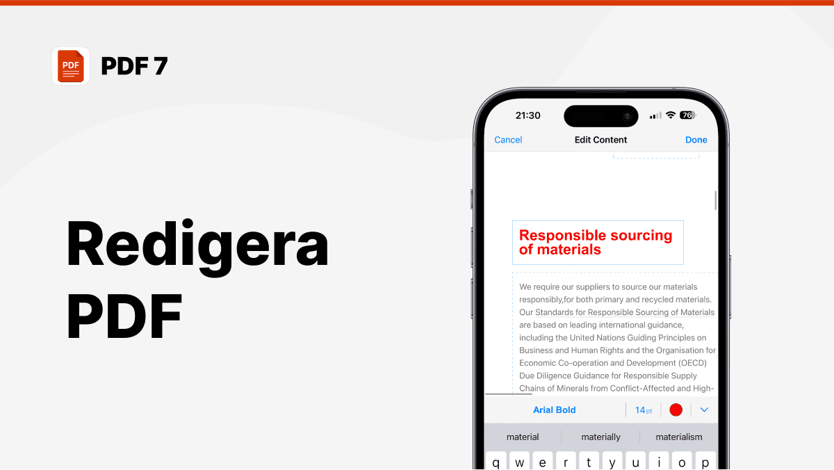 redigera pdf