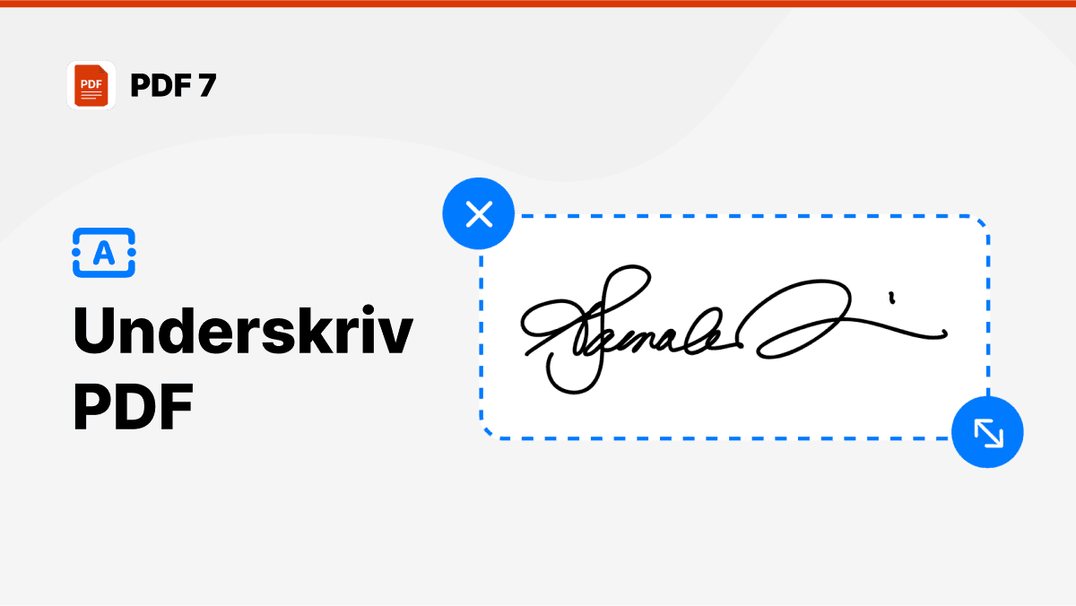 underskriv pdf  